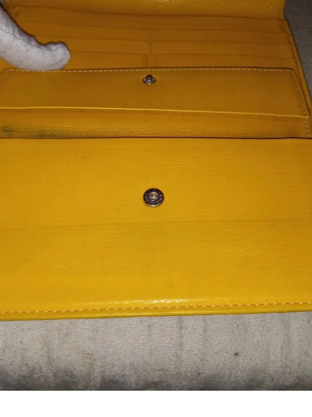 Goyard Yellow wallet-Authentic